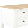 vidaXL White Desk - 109.5 x 45 x 77.5 cm Wood