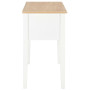 vidaXL White Desk - 109.5 x 45 x 77.5 cm Wood