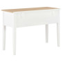 vidaXL White Desk - 109.5 x 45 x 77.5 cm Wood