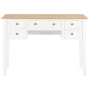 vidaXL White Desk - 109.5 x 45 x 77.5 cm Wood