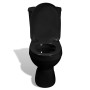 Toilette avec réservoir vidaXL - Noir