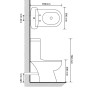 vidaXL Black Toilet with Tank