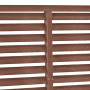 vidaXL WPC Louvered Fence - 180x180 cm Brown