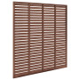 vidaXL WPC Louvered Fence - 180x180 cm Brown