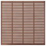 vidaXL WPC Louvered Fence - 180x180 cm Brown