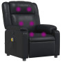 "Méga confort avec Fauteuil de Massage Inclinable Noir en Similicuir - vidaXL"