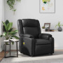 "Méga confort avec Fauteuil de Massage Inclinable Noir en Similicuir - vidaXL"