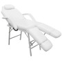 Fauteuil de Soins Esthétiques Blanc en Similicuir 185x78x76 cm - Confort & Élégance | vidaXL