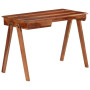 "Bureau en Bois d'Acacia Massif avec Tiroir - vidaXL 110x50x77 cm | Élégance et Fonctionnalité"
