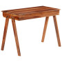 "Bureau en Bois d'Acacia Massif avec Tiroir - vidaXL 110x50x77 cm | Élégance et Fonctionnalité"