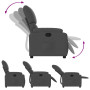 Recliner Chair Dark Grey Fabric - vidaXL