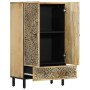 "Buffet en Bois de Manguier Massif vidaXL 60x33x100 cm - Élégance Durable pour Votre Intérieur"