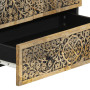 "Buffet en Bois de Manguier Massif vidaXL 60x33x100 cm - Élégance Durable pour Votre Intérieur"