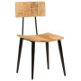 Chaises à manger lot de 2 Bois de manguier solide vidaXL - 44x40x80 cm