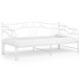 vidaXL Extendable Sofa Bed Frame without Mattress White - 90x200 cm
