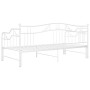 vidaXL Extendable Sofa Bed Frame without Mattress White - 90x200 cm
