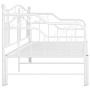 vidaXL Extendable Sofa Bed Frame without Mattress White - 90x200 cm