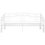 vidaXL Extendable Sofa Bed Frame without Mattress White - 90x200 cm