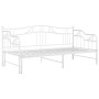 vidaXL Extendable Sofa Bed Frame without Mattress White - 90x200 cm
