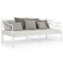 vidaXL Extendable Sofa Bed Frame without Mattress White - 90x200 cm