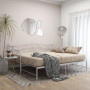 vidaXL Extendable Sofa Bed Frame without Mattress White - 90x200 cm