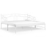 vidaXL Extendable Sofa Bed Frame without Mattress White - 90x200 cm
