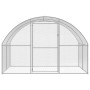 vidaXL Outdoor Chicken Coop Galvanized Steel - 3x2x2 m