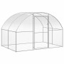 vidaXL Outdoor Chicken Coop Galvanized Steel - 3x2x2 m