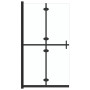 vidaXL Paroi de douche pliable en verre ESG transparent 100x190 cm