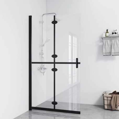 vidaXL Paroi de douche pliable en verre ESG transparent 100x190 cm