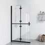 vidaXL Paroi de douche pliable en verre ESG transparent 100x190 cm