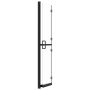 vidaXL Paroi de douche pliable en verre ESG transparent 100x190 cm