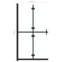 vidaXL Folding Shower Wall Glass Transparent ESG 100x190 cm