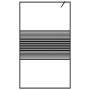 vidaXL Black Shower Wall 115x195 cm Clear Tempered Glass