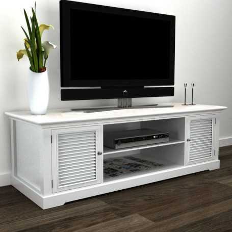 "Meuble TV vidaXL Blanc Bois - Design Élégant et Fonctionnel | Boutique en Ligne"
