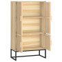 "Buffet Haut VidaXL 70x35x125 cm en Bois d'Ingénierie - Design Élégant & Rangement Optimisé"