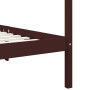 vidaXL Solid Wood Canopy Bed Frame without Mattress - 120x200 cm
