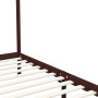 vidaXL Solid Wood Canopy Bed Frame without Mattress - 120x200 cm