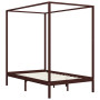 vidaXL Solid Wood Canopy Bed Frame without Mattress - 120x200 cm