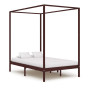 vidaXL Solid Wood Canopy Bed Frame without Mattress - 120x200 cm