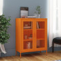 "Armoire de Rangement en Acier Orange vidaXL 80x35x101,5 cm - Élégance et Fonctionnalité"