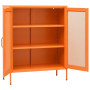 "Armoire de Rangement en Acier Orange vidaXL 80x35x101,5 cm - Élégance et Fonctionnalité"