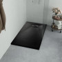 vidaXL SMC Shower Tray Black 90 x 90 cm