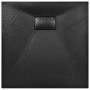 vidaXL SMC Shower Tray Black 90 x 90 cm