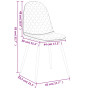 Chaises à manger Velours lot de 4 vidaXL - Jaune moutarde