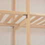 Garde-robe Blanc vidaXL 200 x 40 x 170 cm Tissu