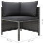 "Canapé de Jardin vidaXL Gris Anthracite - Confort, Élégance et Durabilité Extérieure"