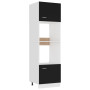 Armoire à micro-ondes "Lyon" Bois d'ingénierie vidaXL - Noir