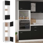 Armoire à micro-ondes "Lyon" Bois d'ingénierie vidaXL - Noir