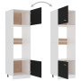 Armoire à micro-ondes "Lyon" Bois d'ingénierie vidaXL - Noir